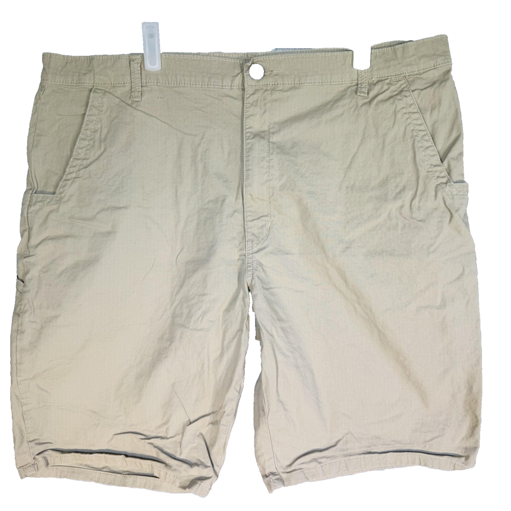 Dickies Shorts Mens 40 Beige Chino Flat Front Stretch Cotton Work Casual